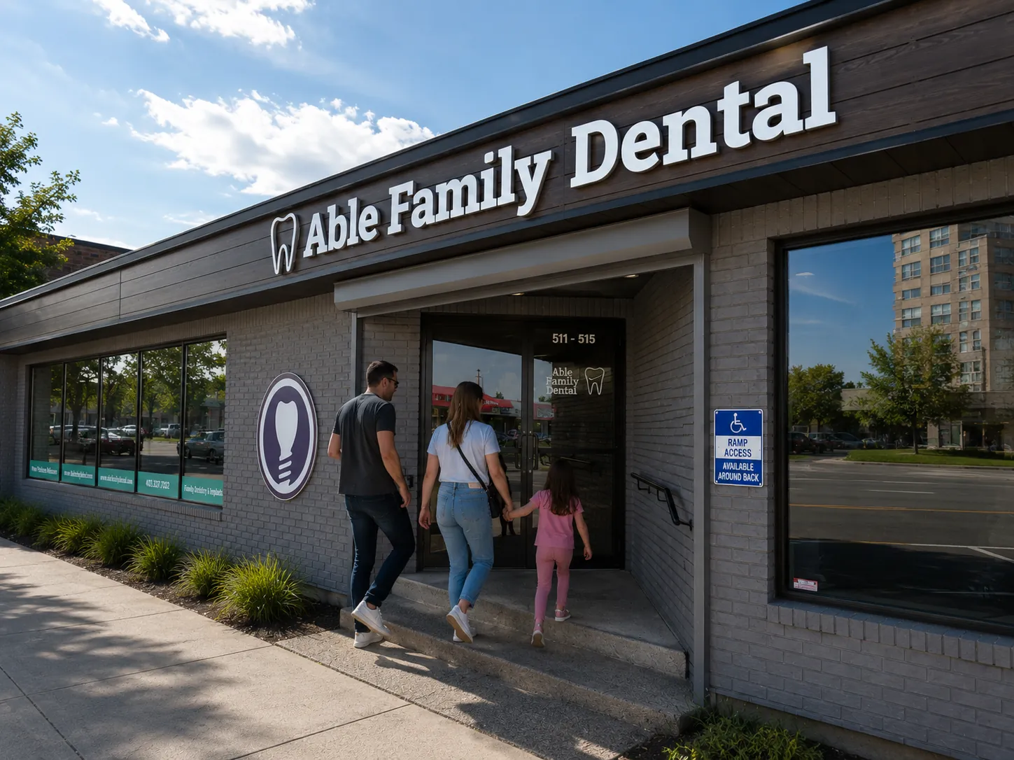 Exterior of Able Family Dental clinic in Lethbridge